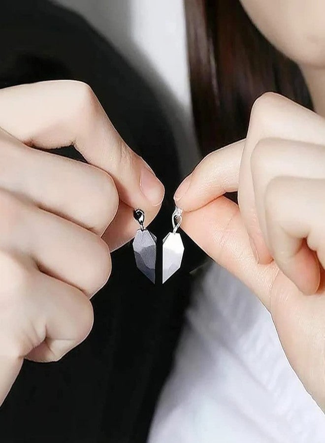 Meimimix Two Souls One Heart Keychain for Couple Wishing Stone Creative Matching Keyring Relationship Jewellery - Image 3